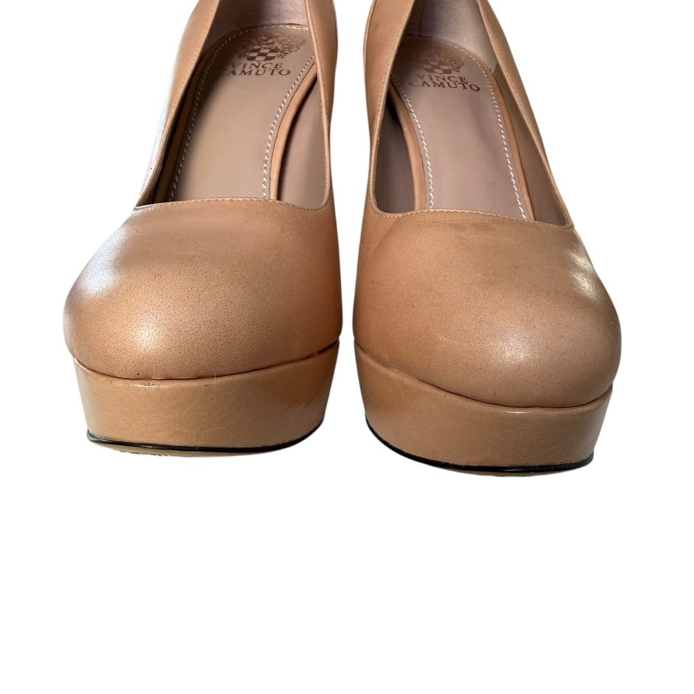 Vince Camuto Morning Leather High Heels Platform Pumps Size 9 - Picture 8 of 16
